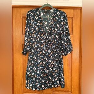 Allegra K green floral dress 🧡💛💚